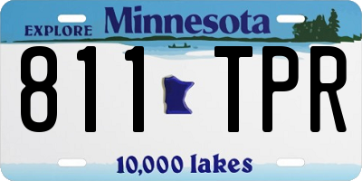 MN license plate 811TPR