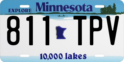 MN license plate 811TPV