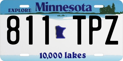 MN license plate 811TPZ