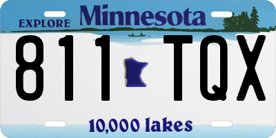 MN license plate 811TQX