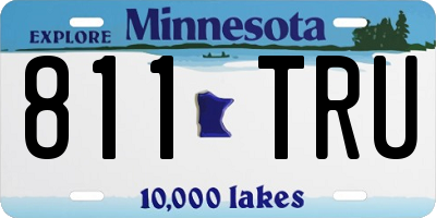 MN license plate 811TRU