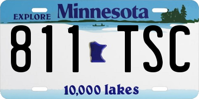 MN license plate 811TSC