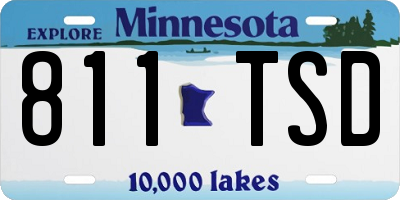MN license plate 811TSD