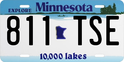 MN license plate 811TSE