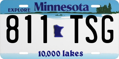 MN license plate 811TSG