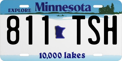 MN license plate 811TSH