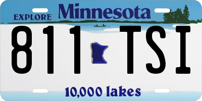 MN license plate 811TSI