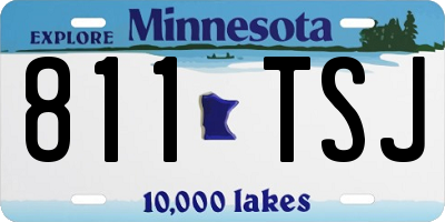 MN license plate 811TSJ