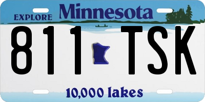 MN license plate 811TSK
