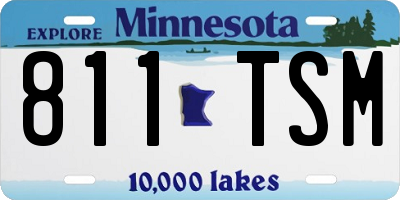 MN license plate 811TSM