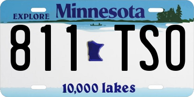 MN license plate 811TSO