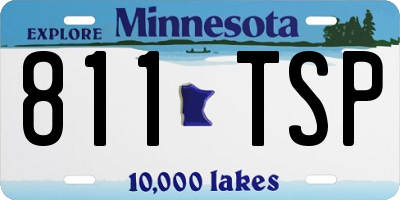MN license plate 811TSP