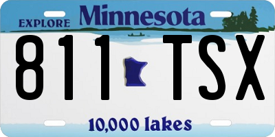 MN license plate 811TSX
