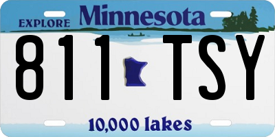 MN license plate 811TSY
