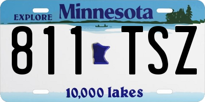 MN license plate 811TSZ