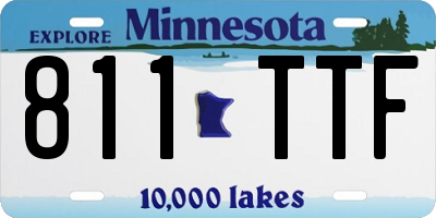 MN license plate 811TTF