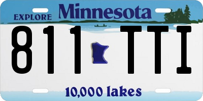 MN license plate 811TTI