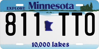 MN license plate 811TTO