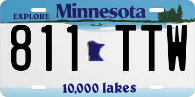 MN license plate 811TTW