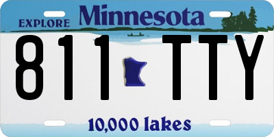 MN license plate 811TTY
