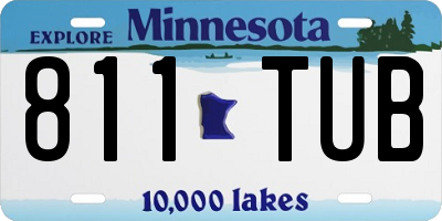 MN license plate 811TUB