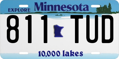 MN license plate 811TUD