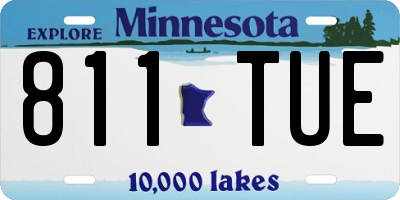 MN license plate 811TUE