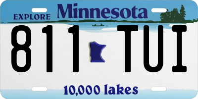 MN license plate 811TUI