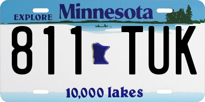 MN license plate 811TUK