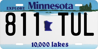 MN license plate 811TUL