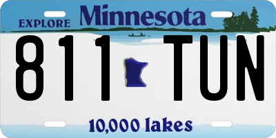 MN license plate 811TUN
