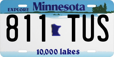 MN license plate 811TUS