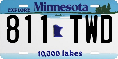MN license plate 811TWD