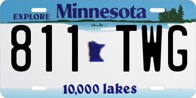 MN license plate 811TWG