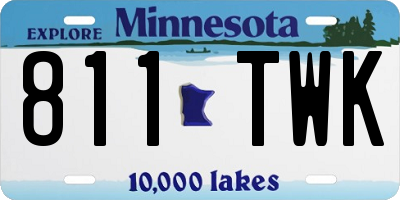 MN license plate 811TWK