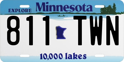 MN license plate 811TWN
