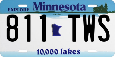 MN license plate 811TWS