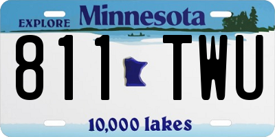 MN license plate 811TWU
