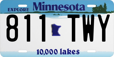 MN license plate 811TWY
