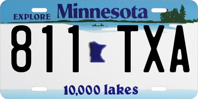 MN license plate 811TXA