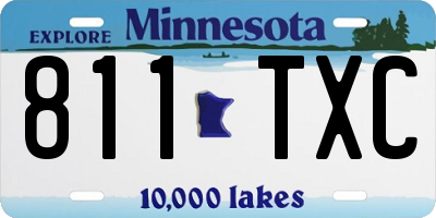 MN license plate 811TXC