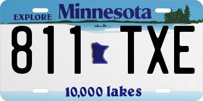 MN license plate 811TXE