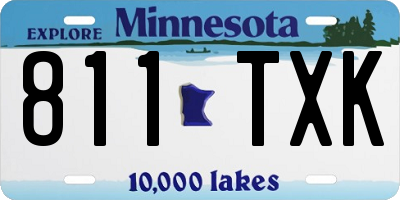 MN license plate 811TXK