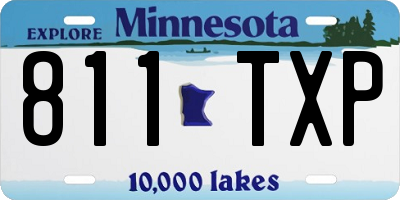 MN license plate 811TXP