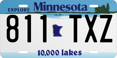 MN license plate 811TXZ