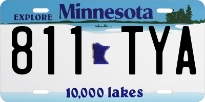 MN license plate 811TYA