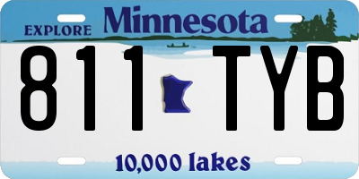 MN license plate 811TYB