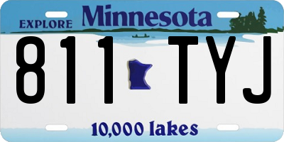 MN license plate 811TYJ