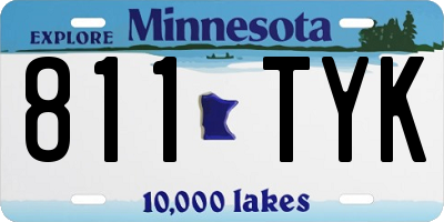 MN license plate 811TYK
