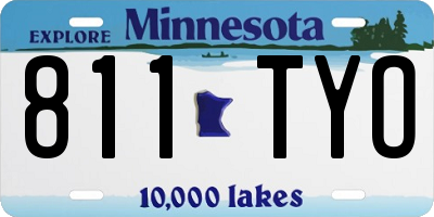 MN license plate 811TYO